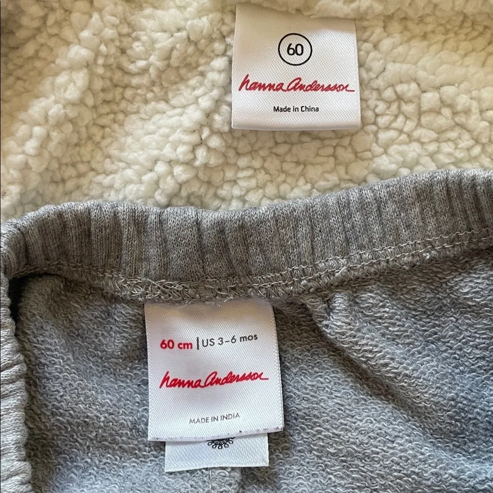 Hanna Andersson Knit Sherpa Jacket & Pants Set